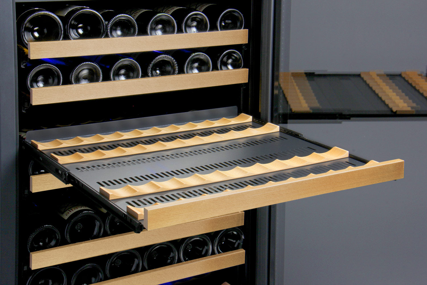 Allavino - 47" Wide FlexCount II Tru-Vino 349 Bottle Three Zone Side-by-Side Wine Refrigerator - BF 3Z-VSWR7772-B20 Allavino - 47" Wide FlexCount II Tru-Vino 349 Bottle Three Zone Side-by-Side Wine Refrigerator - BF 3Z-VSWR7772-B20