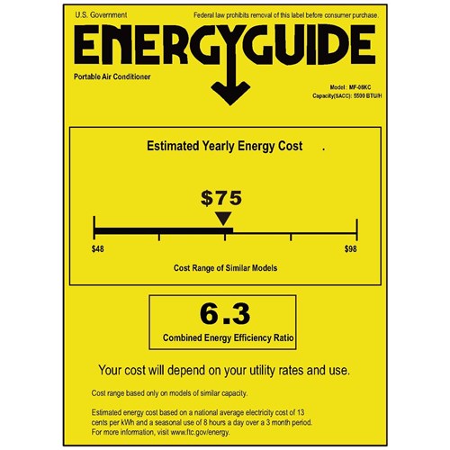 Amana - 8000 BTU Portable Air Conditioner - white | MF-08KC Amana - 8000 BTU Portable Air Conditioner - white | MF-08KC