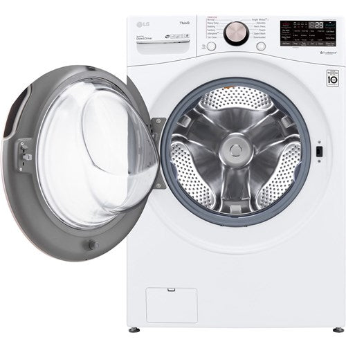 LG - 4.5 CF Front Load Washer (WM4000HWA) & 7.4 CF Gas Dryer (DLGX4001W) - WM4000HWA-G-KIT LG - 4.5 CF Front Load Washer (WM4000HWA) & 7.4 CF Gas Dryer (DLGX4001W) - WM4000HWA-G-KIT