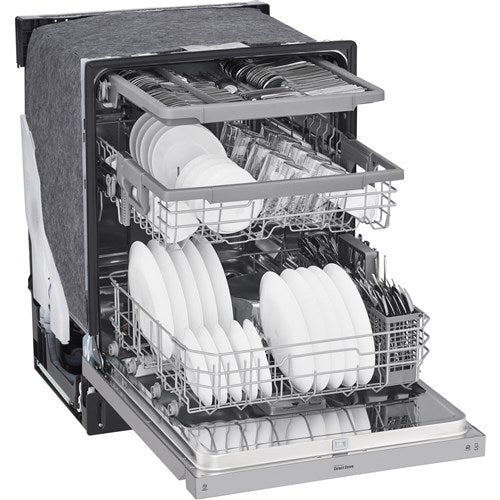 LG - 24" Front Control Dishwasher, 48 dBA, QuadWash, EasyRack Plus, 3rd Rack - LDFN4542S LG - 24" Front Control Dishwasher, 48 dBA, QuadWash, EasyRack Plus, 3rd Rack - LDFN4542S