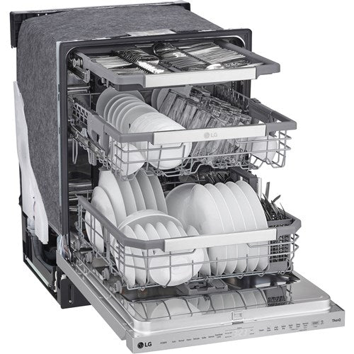 LG - 24" Top Control Dishwasher, 44dB, Smart WiFi, QuadWash Pro, Dynamic Dry - LDPS6762S LG - 24" Top Control Dishwasher, 44dB, Smart WiFi, QuadWash Pro, Dynamic Dry - LDPS6762S