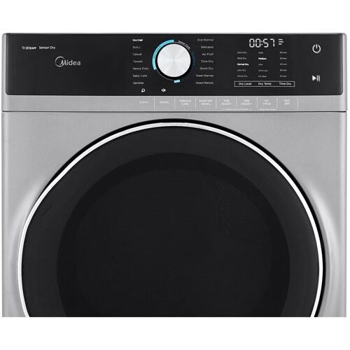 Midea - 8.0 CF Gas Dryer, SteamDryers - MLG52S7AGS Midea - 8.0 CF Gas Dryer, SteamDryers - MLG52S7AGS