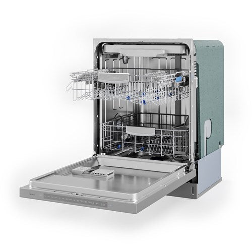 Midea - 24" Top Ctrl Dishwasher, 45 dBA, 3rd Rack, Wi-Fi - Stainless - MDT24P4AST Midea - 24" Top Ctrl Dishwasher, 45 dBA, 3rd Rack, Wi-Fi - Stainless - MDT24P4AST