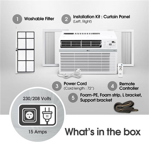 LG - 18,000 BTU Window Air Conditioner - LW1824RD LG - 18,000 BTU Window Air Conditioner - LW1824RD
