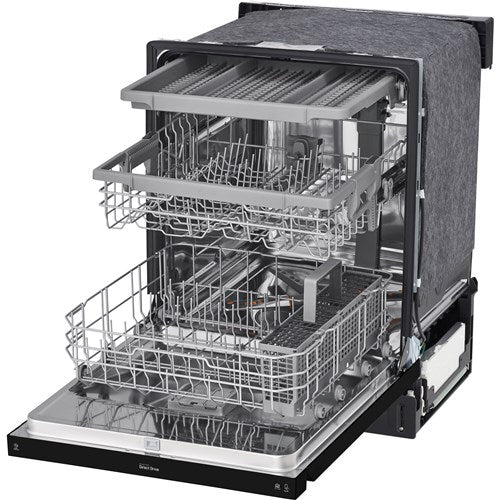 LG - 24" Front Control Dishwasher, 48 dBA, QuadWash, EasyRack Plus, 3rd Rack - LDFN4542B LG - 24" Front Control Dishwasher, 48 dBA, QuadWash, EasyRack Plus, 3rd Rack - LDFN4542B