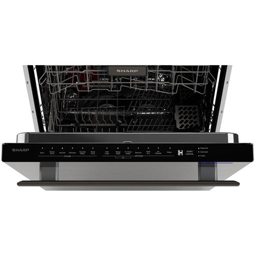 Sharp - 24" Top Ctrl Dishwasher, 45 dBA, 3rd Rack - SDW6757ES Sharp - 24" Top Ctrl Dishwasher, 45 dBA, 3rd Rack - SDW6757ES