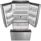 Midea - 29 CF 3-Door French Door, Dual Ice Maker, Water and Ice Dispenser, ESTAR - MRF29D6AST Midea - 29 CF 3-Door French Door, Dual Ice Maker, Water and Ice Dispenser, ESTAR - MRF29D6AST