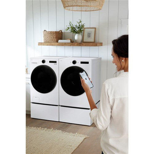 LG - 4.5 CF Front Load Washer (WM5500HWA) & 7.4 CF Gas Dryer (DLGX5501W) - WM5500HWA-G-KIT LG - 4.5 CF Front Load Washer (WM5500HWA) & 7.4 CF Gas Dryer (DLGX5501W) - WM5500HWA-G-KIT