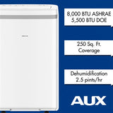 Amana - 8000 BTU Portable Air Conditioner - white | MF-08KC Amana - 8000 BTU Portable Air Conditioner - white | MF-08KC