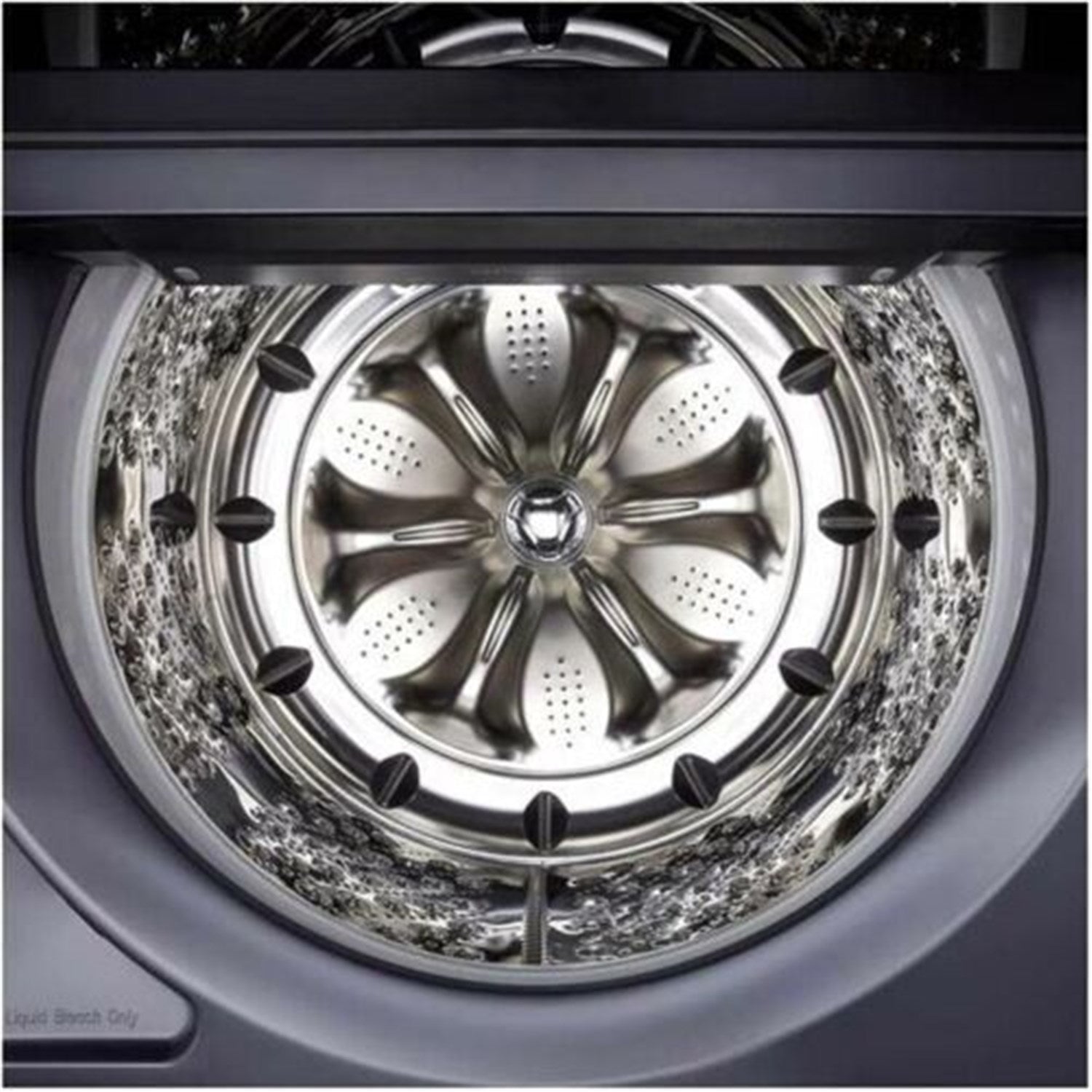 LG - 5.5 CF Top Load Washer, LCD Digital Dial Control, TurboWash3D, Easy Unload - Black Steel - WT7900HBA LG - 5.5 CF Top Load Washer, LCD Digital Dial Control, TurboWash3D, Easy Unload - Black Steel - WT7900HBA