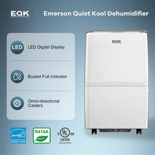 Emerson Quiet - 50 Pint Dehumidifier with WiFi Controls - EAD50SE1H