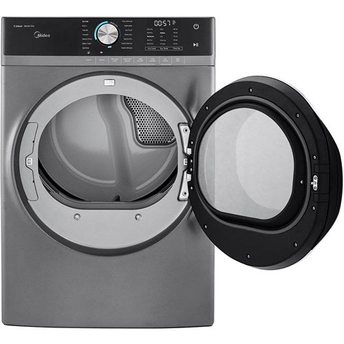 Midea - 8.0 CF Gas Dryer, SteamDryers - MLG52S7AGS Midea - 8.0 CF Gas Dryer, SteamDryers - MLG52S7AGS