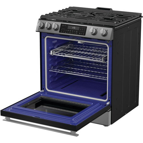 Sharp - 6.1 CF / 30" Gas Slide-In Range, Convection, AirFry - SSG3065JS Sharp - 6.1 CF / 30" Gas Slide-In Range, Convection, AirFry - SSG3065JS