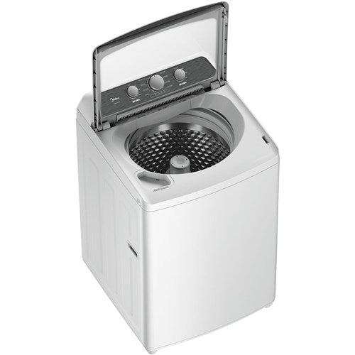 Midea - 4.1 CF Top Load Washer, Agitator, Stainless Tub - MLTW41A1BWW Midea - 4.1 CF Top Load Washer, Agitator, Stainless Tub - MLTW41A1BWW