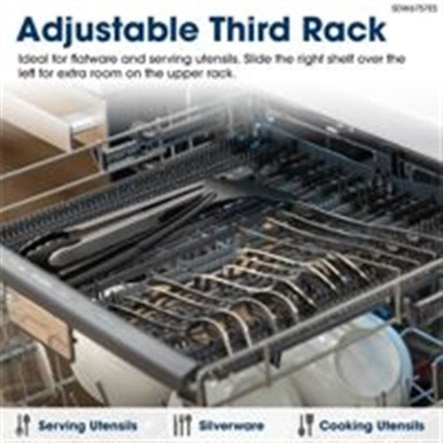 Sharp - 24" Top Ctrl Dishwasher, 45 dBA, 3rd Rack - SDW6757ES Sharp - 24" Top Ctrl Dishwasher, 45 dBA, 3rd Rack - SDW6757ES