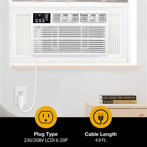 Whirlpool - 18,000 Btu Heat and Cool Window AC, White - WHHW182BW Whirlpool - 18,000 Btu Heat and Cool Window AC, White - WHHW182BW