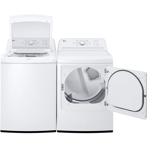 LG - 4.1 CF Top Load Washer (WT6105CW) & 7.3 CF Electric Dryer (DLE6100W) - WT6105CW-E-KIT LG - 4.1 CF Top Load Washer (WT6105CW) & 7.3 CF Electric Dryer (DLE6100W) - WT6105CW-E-KIT