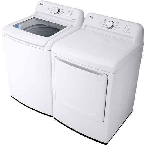 LG - 4.1 CF Top Load Washer (WT6105CW) & 7.3 CF Electric Dryer (DLE6100W) - WT6105CW-E-KIT LG - 4.1 CF Top Load Washer (WT6105CW) & 7.3 CF Electric Dryer (DLE6100W) - WT6105CW-E-KIT