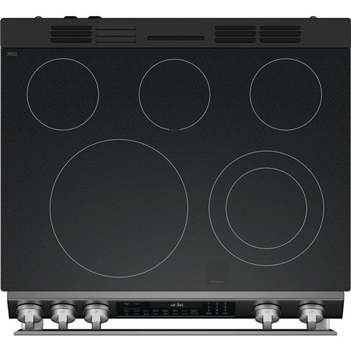 Sharp - 6.3 CF / 30" Electric Slide-In Range, Convection, AirFry - SSR3065JS Sharp - 6.3 CF / 30" Electric Slide-In Range, Convection, AirFry - SSR3065JS