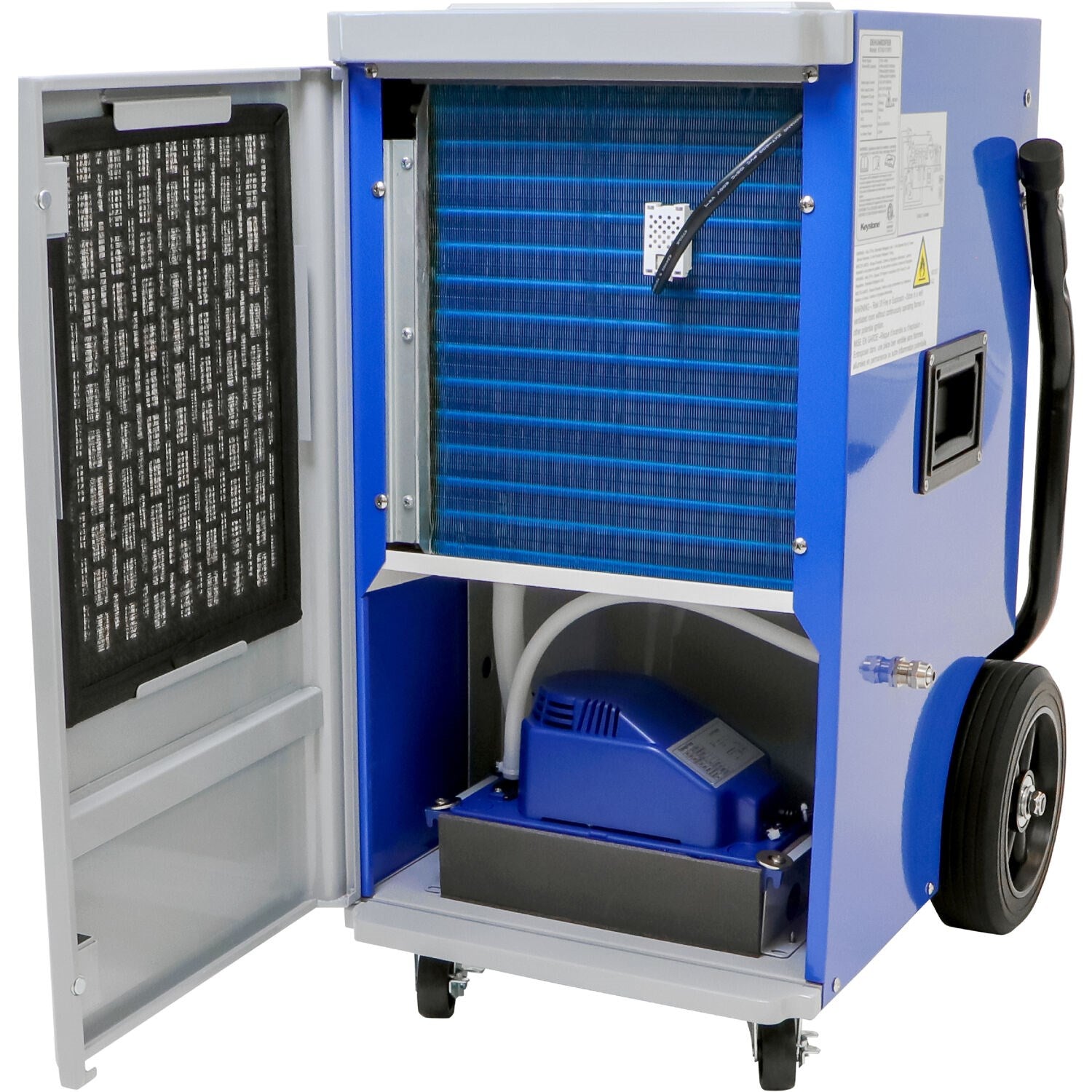 Keystone - 110 Pint Commercial Dehumidifier w/ Pump, 115V, R32 - KSTAD110PD Keystone - 110 Pint Commercial Dehumidifier w/ Pump, 115V, R32 - KSTAD110PD