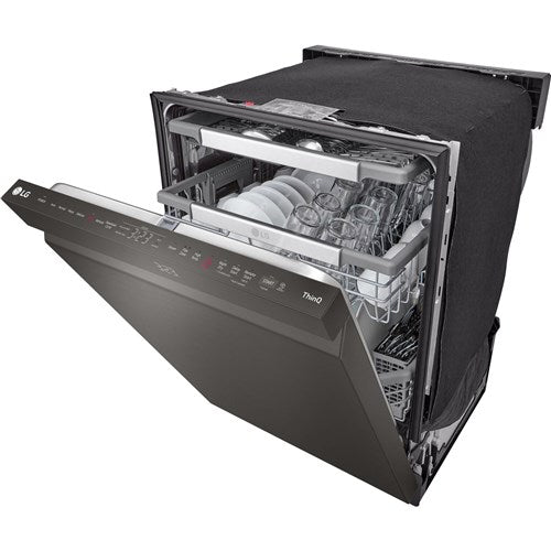 LG - 24" Top Control Dishwasher, 42dB, Smart WiFi, QuadWash Pro, Dynamic DryDishwashers - LDPH7972D