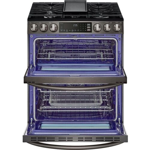 LG - 6.9 CF Smart Gas Double Slide-In, ProBake, Convection, InstaView,Air Fry - Gas Slide-In - LTGL6937D LG - 6.9 CF Smart Gas Double Slide-In, ProBake, Convection, InstaView,Air Fry - Gas Slide-In - LTGL6937D