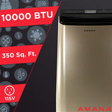 Amana - 10, 000 BTU Portable AC - Black/Gold | AMAP101AD-2 Amana - 10, 000 BTU Portable AC - Black/Gold | AMAP101AD-2