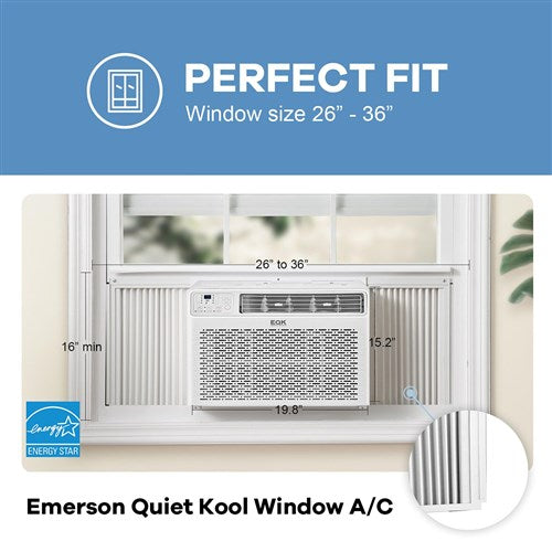 Emerson Quiet - 10000BTU Window Air Conditioner with Wifi Controls | EARC10RSE1A Emerson Quiet - 10000BTU Window Air Conditioner with Wifi Controls | EARC10RSE1A
