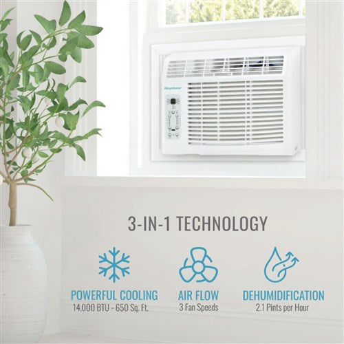 Keystone - 14, 500 BTU Window A/C, Cool Only, Remote Control, 115V - KSTAW14DE Keystone - 14, 500 BTU Window A/C, Cool Only, Remote Control, 115V - KSTAW14DE