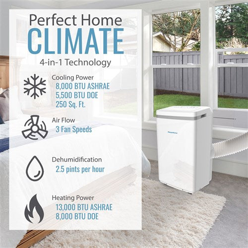 Keystone - 13000 BTU Portable Air Conditioner Heat/Cool | KSTAP13MFHC Keystone - 13000 BTU Portable Air Conditioner Heat/Cool | KSTAP13MFHC