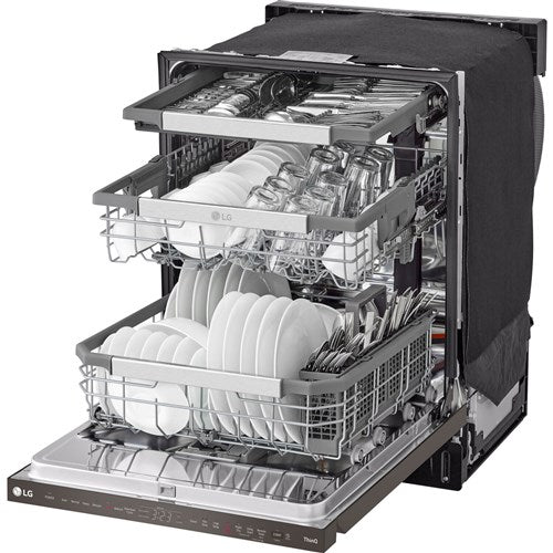LG - 24" Top Control Dishwasher, 42dB, Smart WiFi, QuadWash Pro, Dynamic Dry - LDPH7972D LG - 24" Top Control Dishwasher, 42dB, Smart WiFi, QuadWash Pro, Dynamic Dry - LDPH7972D