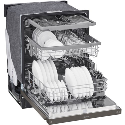 LG - 24" Front Control Dishwasher, 48 dBA, QuadWash, EasyRack Plus, 3rd Rack - LDFN4542D LG - 24" Front Control Dishwasher, 48 dBA, QuadWash, EasyRack Plus, 3rd Rack - LDFN4542D