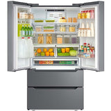 Midea - 23 CF Stainless Counter-Depth 4-Door French Door - MRQ23B4AST Midea - 23 CF Stainless Counter-Depth 4-Door French Door - MRQ23B4AST