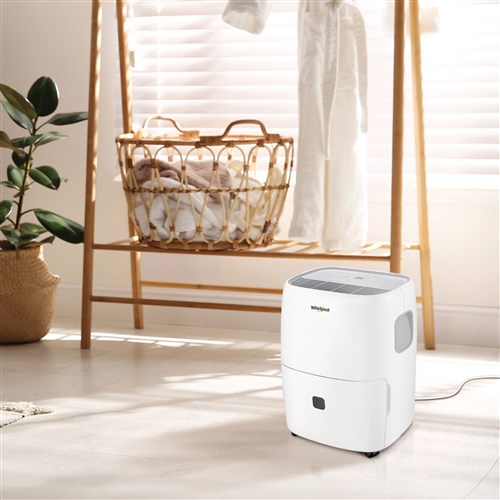 Whirlpool - 50 Pint Dehumidifier, White, E-Star, R32 - WHAD501DW