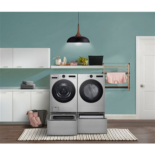 LG - 4.5 CF Front Load Washer (WM5500HVA) & 7.4 CF Electric Dryer (DLEX5500V) - WM5500HVA-E-KIT LG - 4.5 CF Front Load Washer (WM5500HVA) & 7.4 CF Electric Dryer (DLEX5500V) - WM5500HVA-E-KIT
