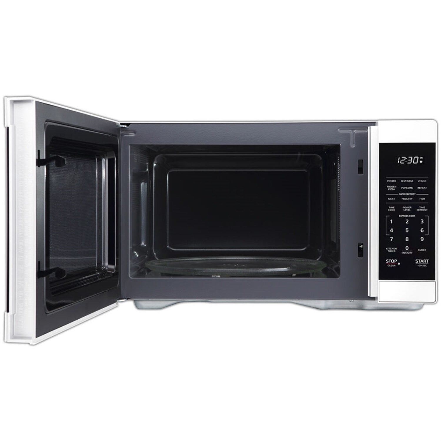 Sharp - 1.1 CF Countertop Microwave Oven - White Sharp - 1.1 CF Countertop Microwave Oven - White