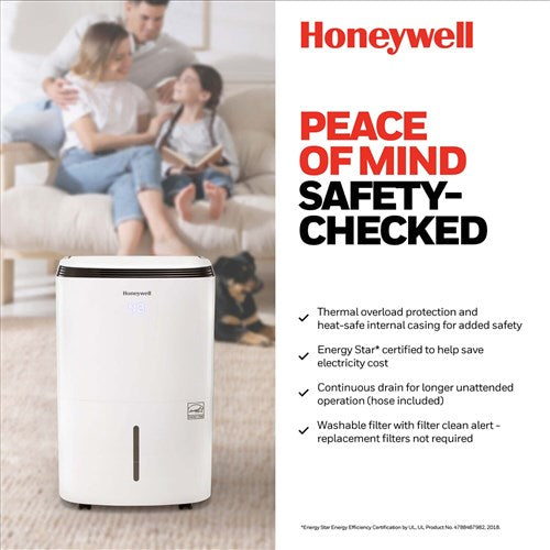 Honeywell - 30 Pint Dehumidifier (50 Pint DOE 2012 Standard)w/ Alexa Control, E-Star - TP50AWKN Honeywell - 30 Pint Dehumidifier (50 Pint DOE 2012 Standard)w/ Alexa Control, E-Star - TP50AWKN