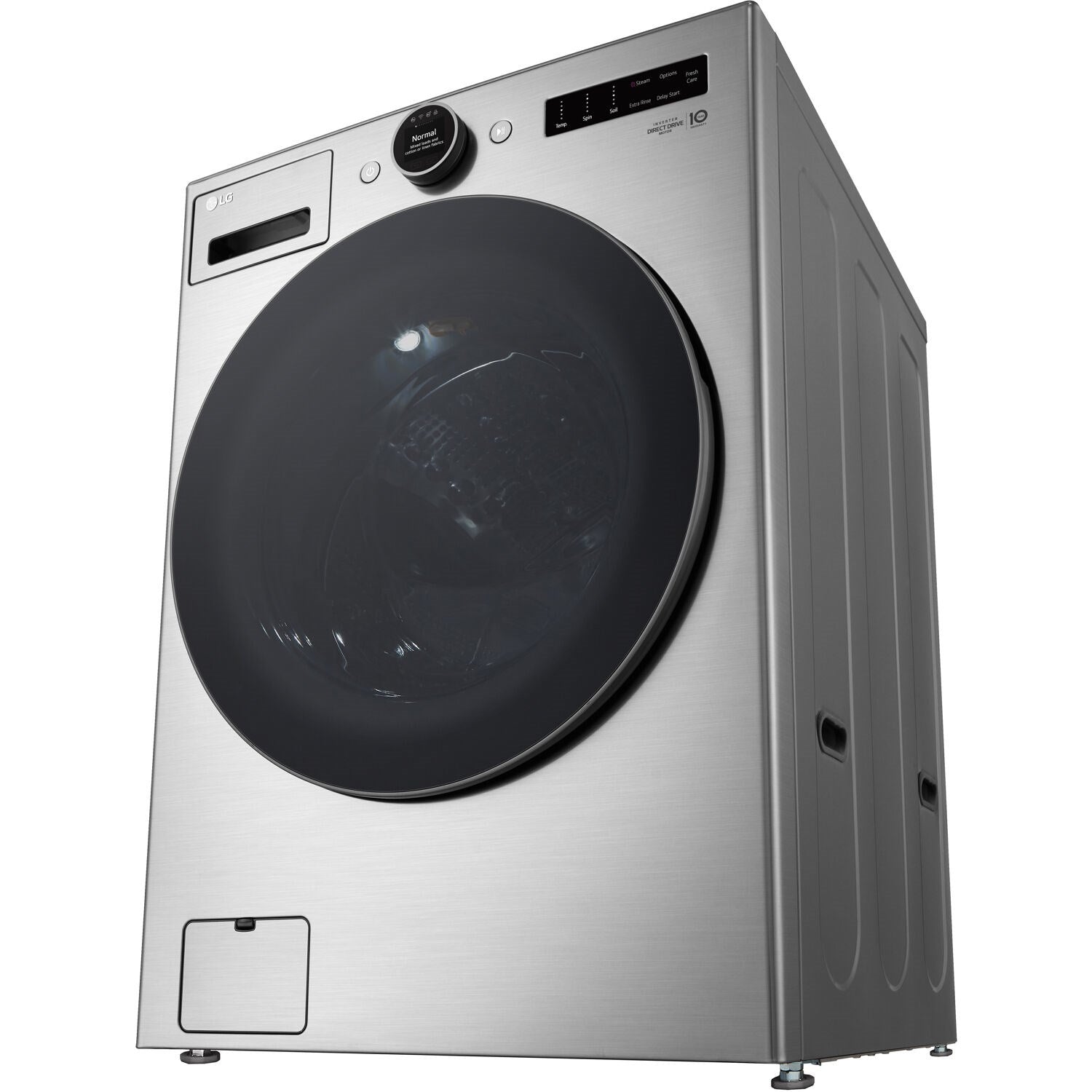 LG - 4.5 CF Ultra Large Capacity Front Load Washer with AIDD, Steam, Wi-Fi Wash Machines - WM5500HVA LG - 4.5 CF Ultra Large Capacity Front Load Washer with AIDD, Steam, Wi-Fi Wash Machines - WM5500HVA