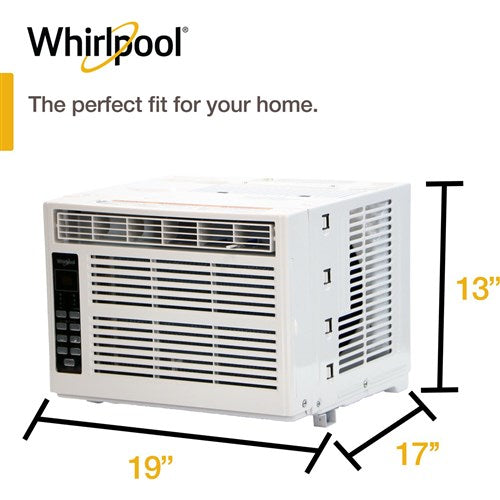 Whirlpool Energy Star 6,000 BTU 115V Window-Mounted Air Conditioner with Remote Control | WHAW061CW Whirlpool Energy Star 6,000 BTU 115V Window-Mounted Air Conditioner with Remote Control | WHAW061CW
