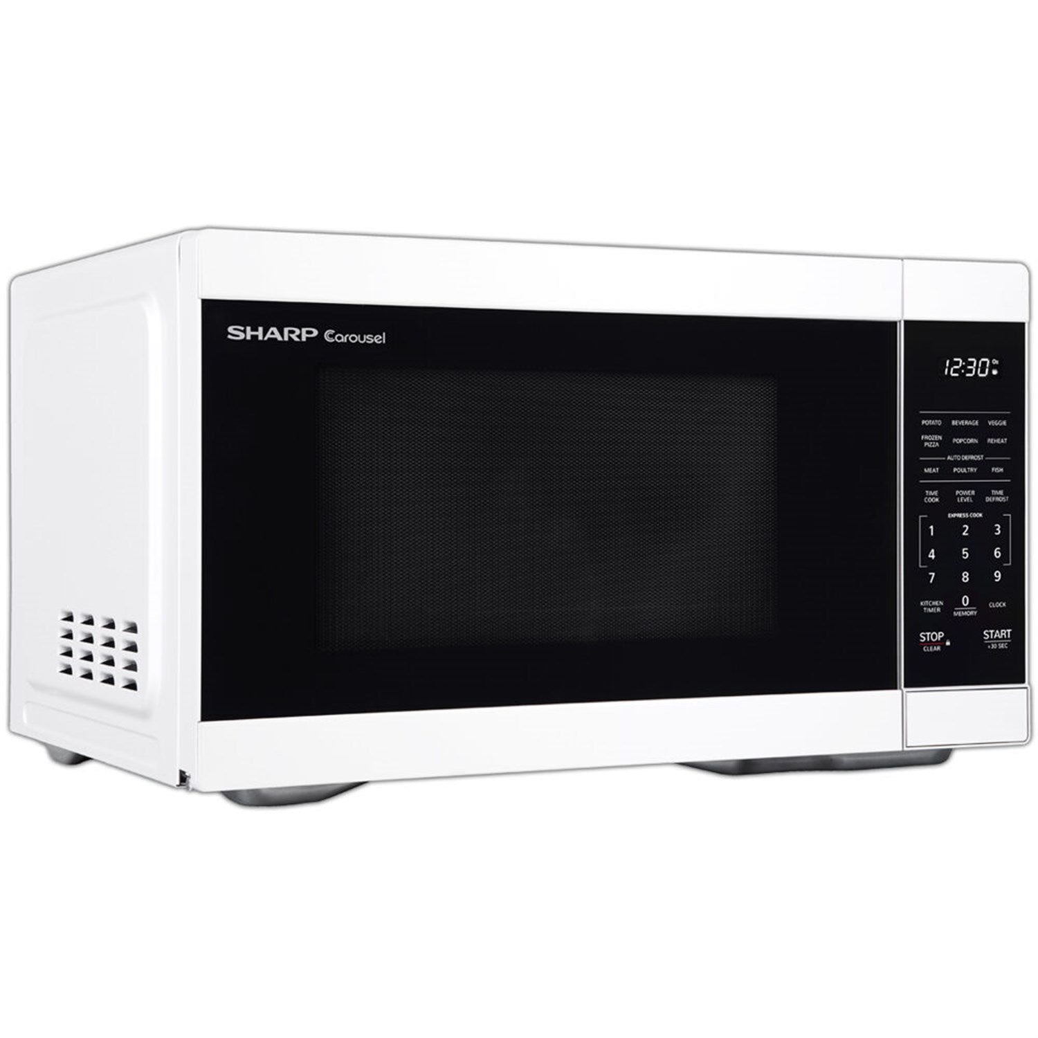 Sharp - 1.1 CF Countertop Microwave Oven - White Sharp - 1.1 CF Countertop Microwave Oven - White