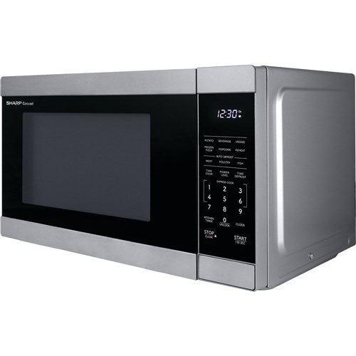 Sharp - 1.1 CF Countertop Microwave Oven, Orville Redenbacher's Certified - Stainless Sharp - 1.1 CF Countertop Microwave Oven, Orville Redenbacher's Certified - Stainless