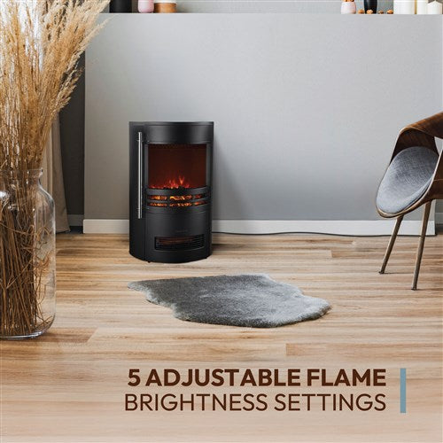Cambridge - 25"x16"x16" Round Free Standing Fireplace - Black Cambridge - 25"x16"x16" Round Free Standing Fireplace - Black