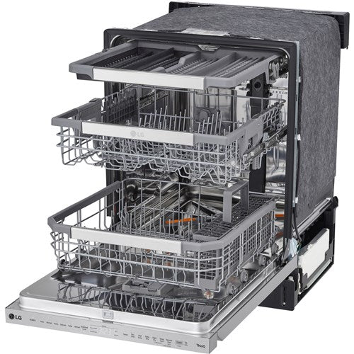 LG - 24" Top Control Dishwasher, 44dB, Smart WiFi, QuadWash Pro, Dynamic Dry - LDPS6762S LG - 24" Top Control Dishwasher, 44dB, Smart WiFi, QuadWash Pro, Dynamic Dry - LDPS6762S