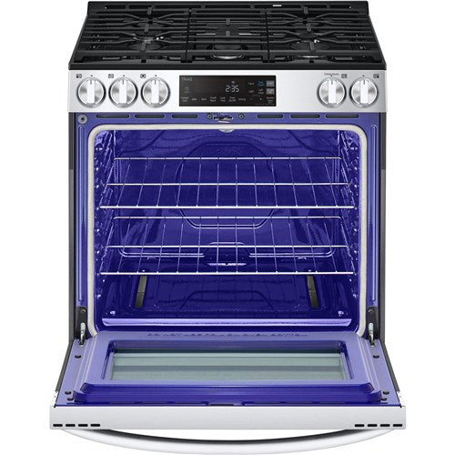 LG - 5.8 CF Gas Single Oven Slide-In Range, EasyClean Plus Self Clean, ThinQ - LSGL5831F LG - 5.8 CF Gas Single Oven Slide-In Range, EasyClean Plus Self Clean, ThinQ - LSGL5831F
