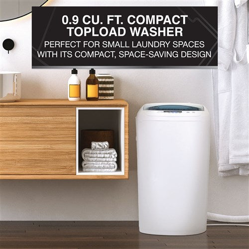 Magic Chef - 0.9 Cu. Ft. Topload Washer - White - UBLTCW09W Magic Chef - 0.9 Cu. Ft. Topload Washer - White - UBLTCW09W