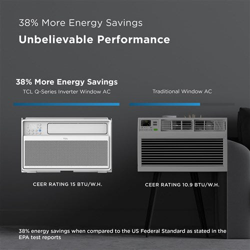TCL - 8, 000 BTU Inverter Smart Window AC, 115V, R32 TCL - 8, 000 BTU Inverter Smart Window AC, 115V, R32