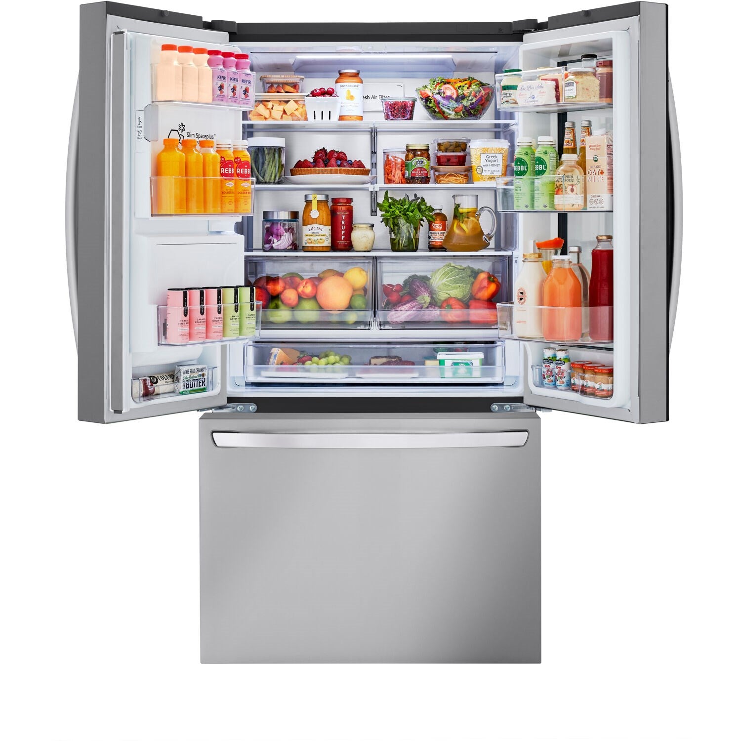 LG - 26 CF 3 Door French Door, InstaView Edge to Edge Only, Ice & Water Dispenser Refrigerators - LRFOC2606S LG - 26 CF 3 Door French Door, InstaView Edge to Edge Only, Ice & Water Dispenser Refrigerators - LRFOC2606S