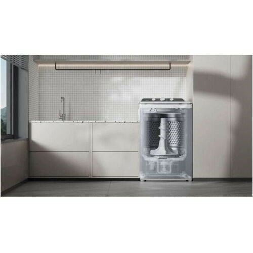 Midea - 4.1 CF Top Load Washer, Agitator, Stainless Tub - MLTW41A1BWW Midea - 4.1 CF Top Load Washer, Agitator, Stainless Tub - MLTW41A1BWW