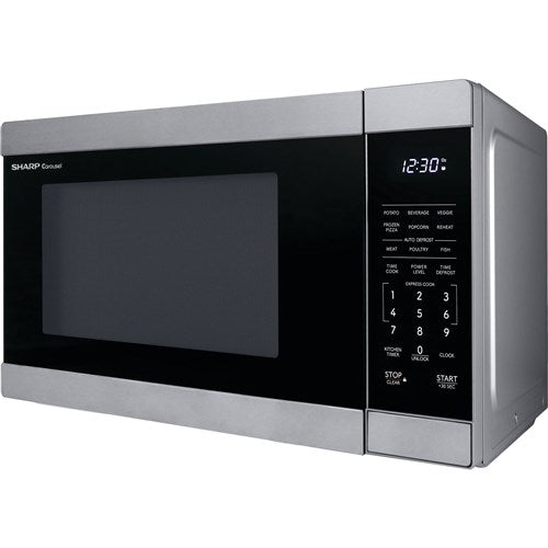 Sharp - 1.1 CF Countertop Microwave Oven, Orville Redenbacher's Certified - Stainless Sharp - 1.1 CF Countertop Microwave Oven, Orville Redenbacher's Certified - Stainless