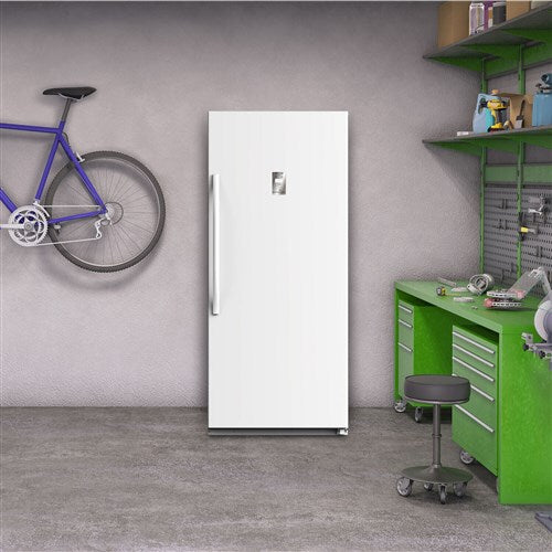 Midea - 13.8 CF Upright Freezer, Convertible - White - WHS-507FWEW1 Midea - 13.8 CF Upright Freezer, Convertible - White - WHS-507FWEW1